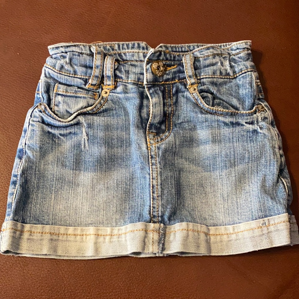 Girls Jean skirt with shorts attached 5